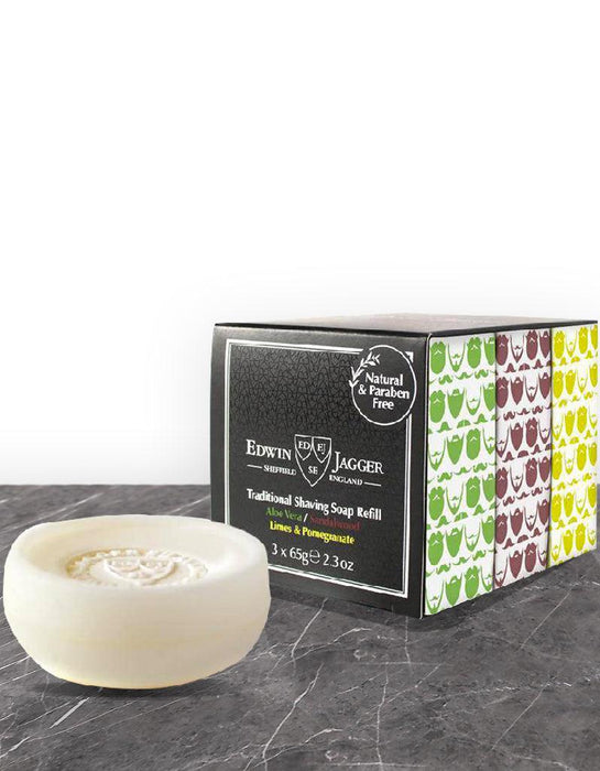 Edwin Jagger - Shaving Soap Triple Sample Pack - New England Shaving Company