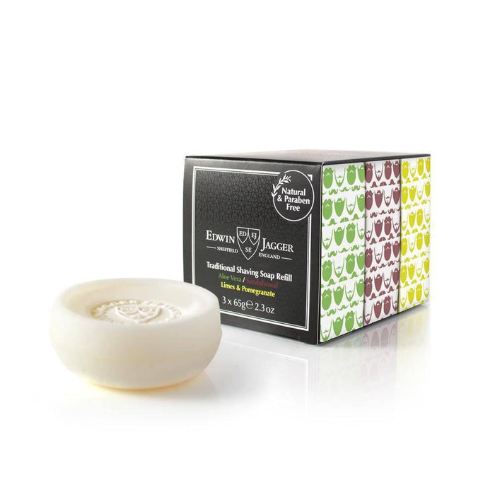 Edwin Jagger - Shaving Soap Triple Sample Pack - New England Shaving Company