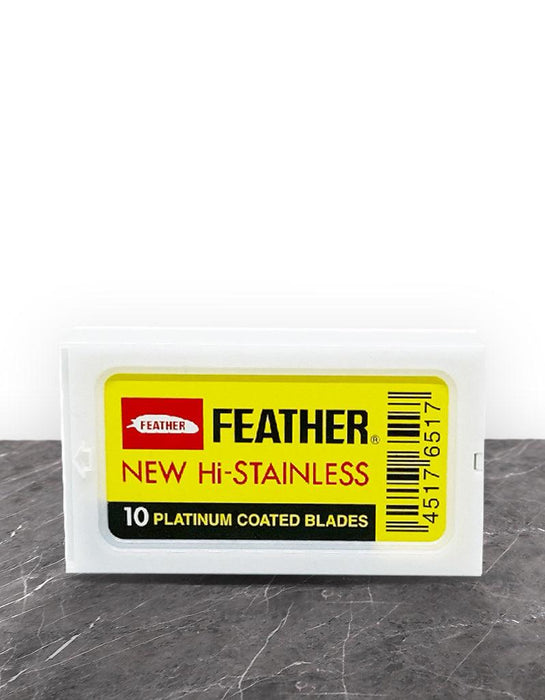 Feather - Yellow Double Edge Razor Blades - New England Shaving Company
