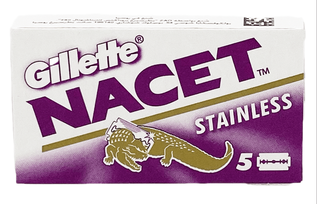 Gillette - Nacet Double Edge Razor Blades - New England Shaving Company