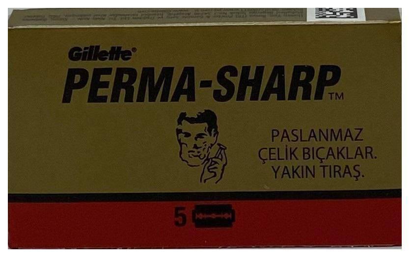 Gillette - Perma Sharp Double Edge Razor Blades - New England Shaving Company