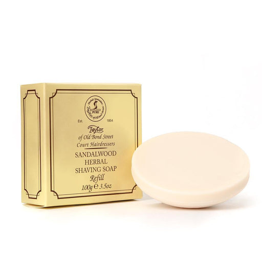 Taylor of Old Bond Street - Sandalwood Shaving Soap Refill - 100g - New England Shaving Company