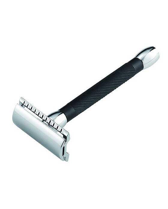 Merkur - 20B Long Handle Safety Razor, Black Handle - New England Shaving Company