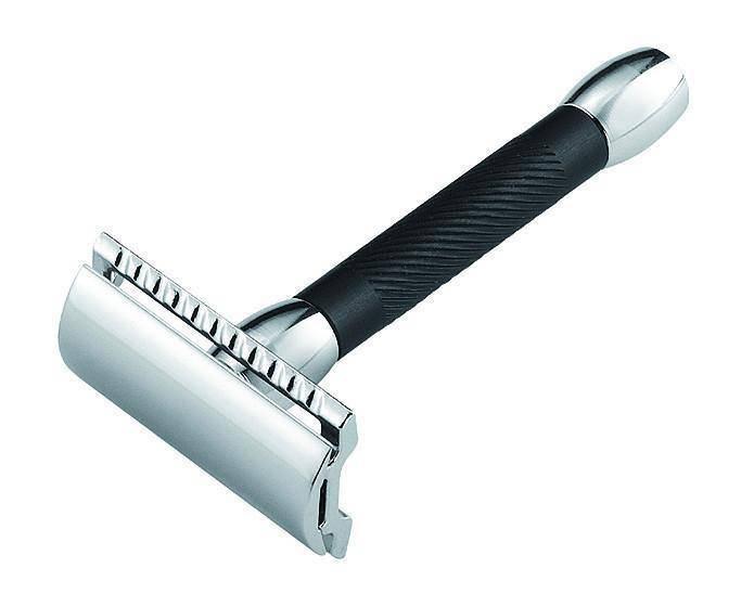 Merkur - 30B Safety Razor, Black Handle - New England Shaving Company