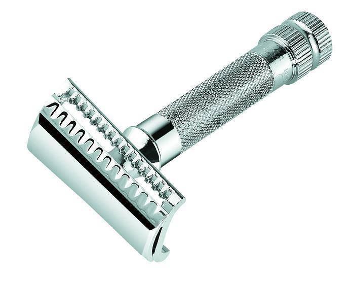 Merkur - 37C Extra Thick Handle Safety Razor, Slant Cut - New England Shaving Company