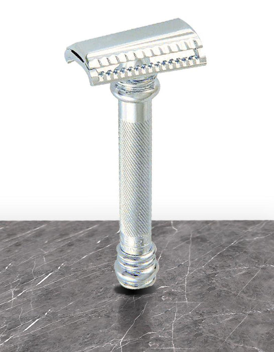 Merkur - 39C Extra Long Handle Safety Razor, Slant Cut - New England Shaving Company