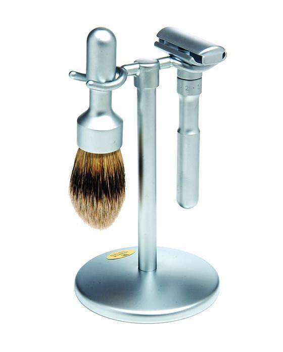 Merkur - Futur 3 Piece Classic Wet Shaving Set, Matte - New England Shaving Company
