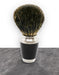 Badger Brush - Stainless Steel and Black Resin - New England Shaving Company