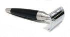 Safety Razor - Stainless Steel and Black Resin - New England Shaving Company