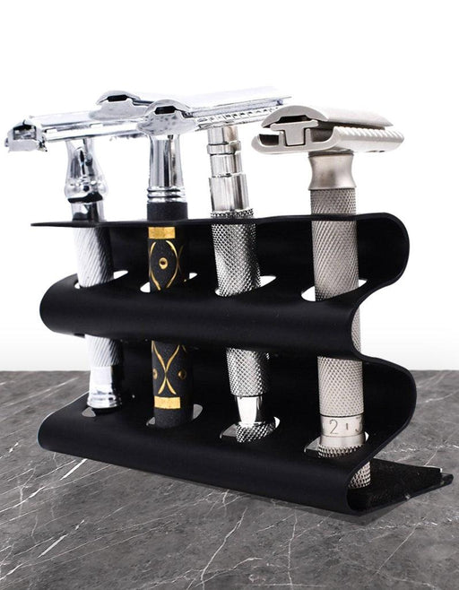 Parker - Deluxe Black Razor Caddy - New England Shaving Company