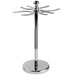 Parker - Stainless Steel 4 Prong Razor and Brush Stand - New England Shaving Company