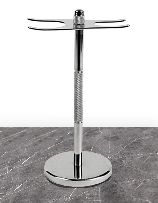 Parker - Stainless Steel Razor and Brush Stand - New England Shaving Company