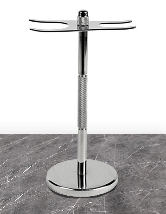 Parker - Stainless Steel Razor and Brush Stand - New England Shaving Company