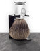 Parker - Chrome Handle Pure Badger Brush with Stand - New England Shaving Company