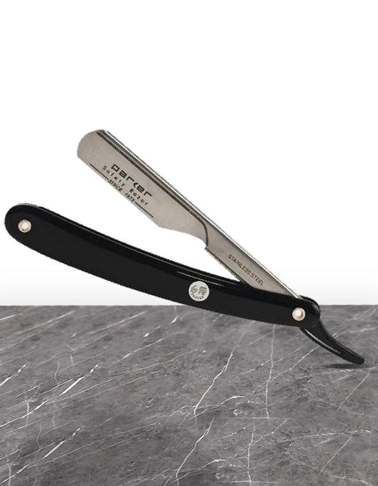 Parker - Professional Barber Razor Shavette PTB, Black Resin - New England Shaving Company