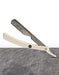Parker - Professional Barber Razor Shavette PTW, White Resin - New England Shaving Company