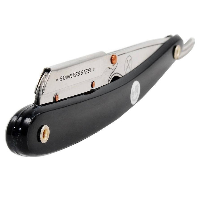 Parker - Professional Barber Razor Shavette SRB, Black Resin - New England Shaving Company
