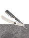 Parker - Professional Barber Razor Shavette SRW, White Resin - New England Shaving Company