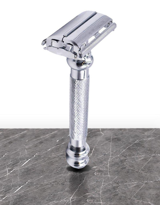 Parker - Super Heavyweight Butterfly Safety Razor 99R - Chrome - New England Shaving Company