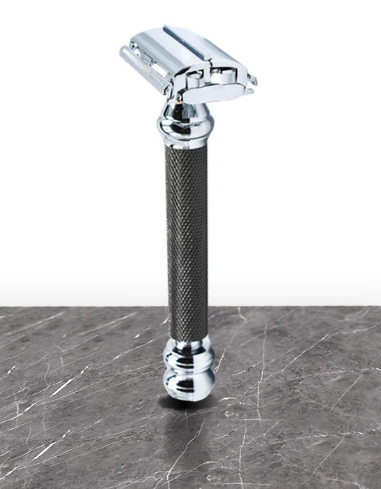 Parker Butterfly Open Safety Razor 76R - Graphite - New England Shaving Company