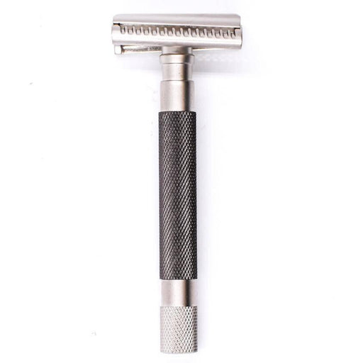 Parker Semi Slant 3 Piece Safety Razor 55SL - Graphite - New England Shaving Company