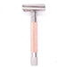 Parker Semi Slant 3 Piece Safety Razor 55SL - Rose Gold - New England Shaving Company