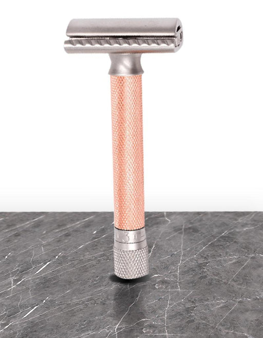 Parker - Variant Adjustable Safety Razor VARRG – Rose Gold - New England Shaving Company
