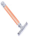 Parker - Open Comb Safety Razor 63C - Rose Gold and Chrome - New England Shaving Company