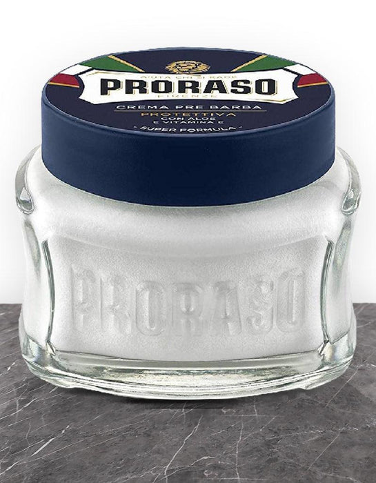 Proraso Pre Shave Cream: Protective - Blue - New England Shaving Company