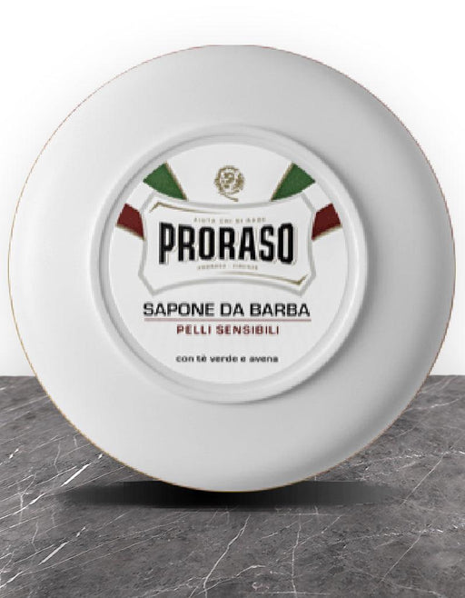 Proraso Shaving Soap: Sensitive - White - New England Shaving Company