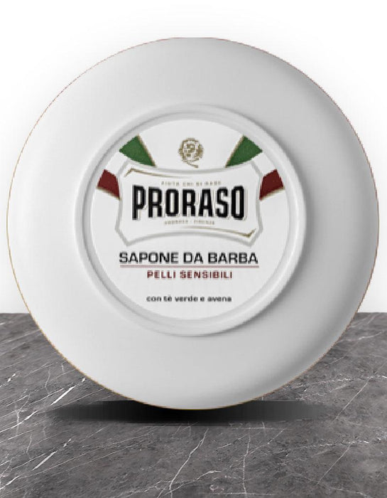 Proraso Shaving Soap: Sensitive - White - New England Shaving Company