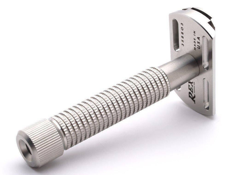 Rex Supply Co - Envoy Stainless Steel DE Safety Razor - New England Shaving Company