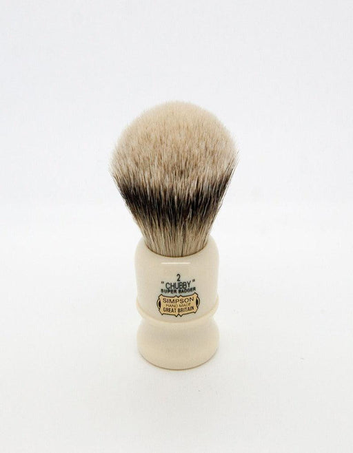 Simpson - Chubby 2 Shaving Brush, Super Badger - New England Shaving Company