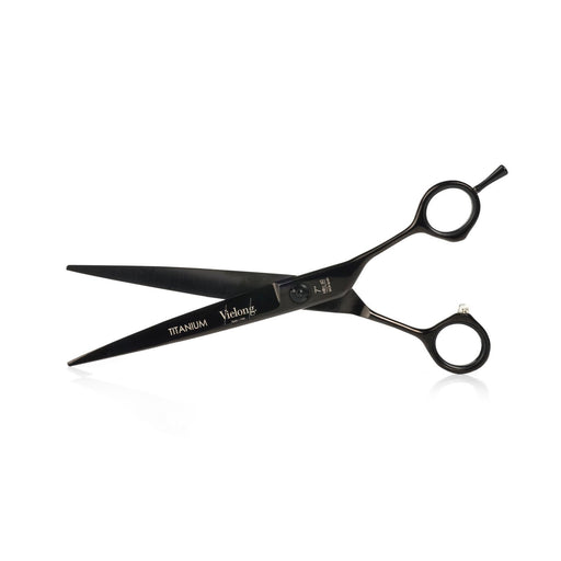 Vielong Azabache Hairdressing Scissors 7 inches Black - New England Shaving Company
